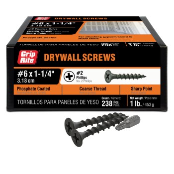 Prime Source #6 x 1-1/4" Coarse Thread Drywall Screw (1 lb)
