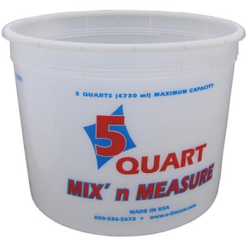 Encore Plastics 300516 Plastic Mix N Measure ~ 5 Quart