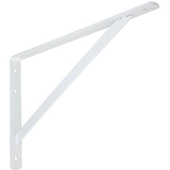 Super Strength Shelf Bracket, White ~ 16" 