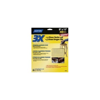 Norton 076607026194 High Performance Sandpaper, 120 Grit ~ 9" x 11"