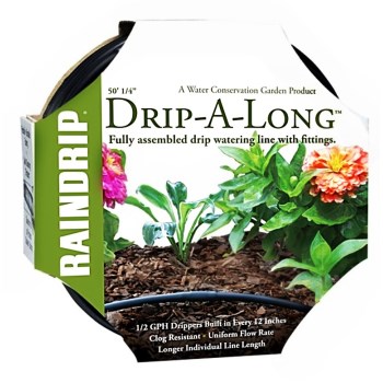 Drip-A-Long Drip Soaker Kit Watering Tubing ~ 1/4" x 50 Ft
