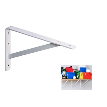 Knape & Vogt 208 WH 500 Shelf Bracket-Ultimate L/Extra Heavy Duty, White-20"