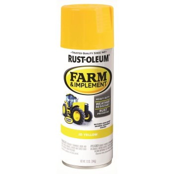 Farm & Implement Spray Paint, John Deere Yellow - 12 oz