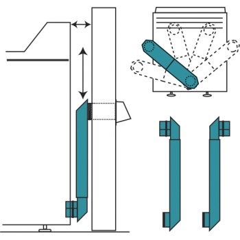 Hart & Cooley Periscope Dryer Duct, Aluminum - 18" to 29"