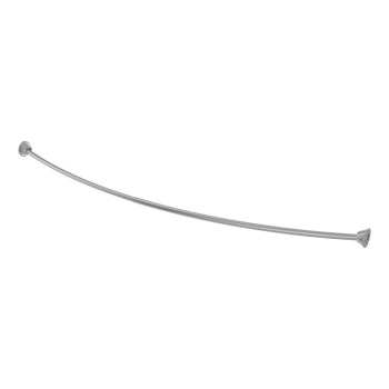 Compass Mfg Curved Shower Rod - Brushed Nickel