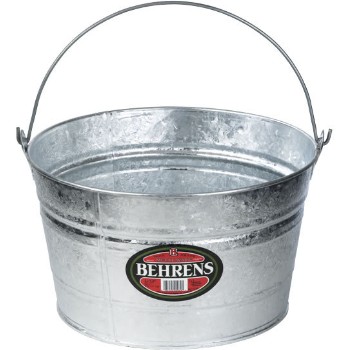 Galvanized Pail, Heavy Duty ~ 4.25 Gallons