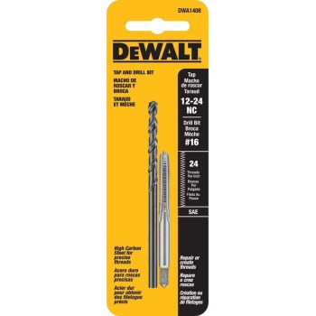 DeWalt Drill and Tap Set - 12-24 NC