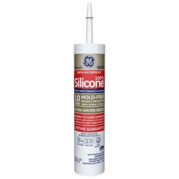 Silicone II Kitchen & Bath Caulk, White - 10.1 oz Tubes