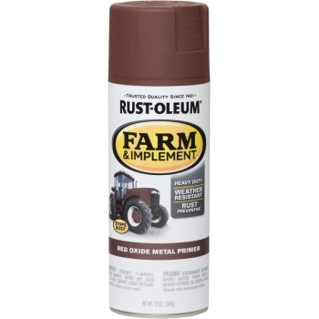 Farm & Implement Spray Primer, Red Oxide ~ 12 oz 