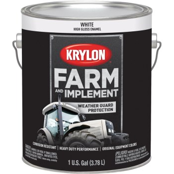 Farm & Implement Paint Paint, Gloss White ~ Gal