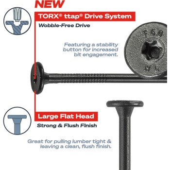 HeadLok Structural Wood Screw - 4-1/2", 50pk