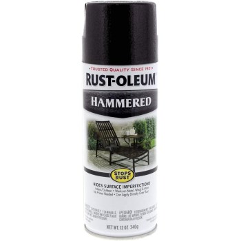 Spray Paint, Hammered Black Finish - 12 oz