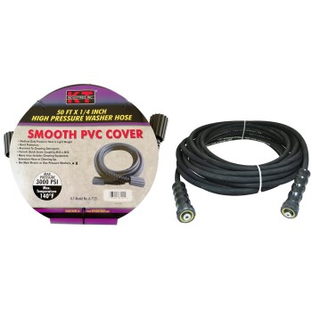 K-T Ind 6-7125 High Pressure Washer Hose for Pressure Washers ~ 1/4" x 50 Ft