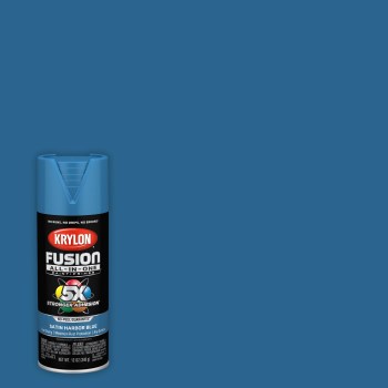 Krylon Fusion Spray Paint - Satin Harbor Blue, 12 oz