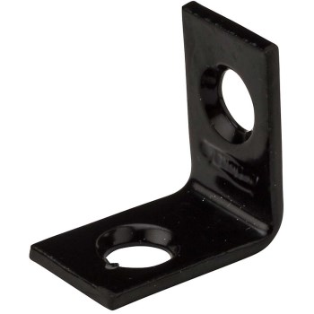 Corner Brace,  Black Finish ~ 3/4" x 1/2"