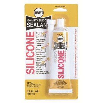 Harveys 031305 Silicone Sealant, Clear ~ 2.5 oz Tube