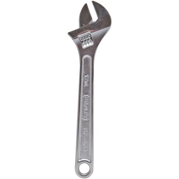 Stanley Adjustable Wrench, Chrome - 12"