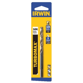 Irwin Turbomax 3/16" HSS Drill Bit - 135-Degree Split Point