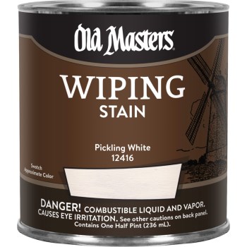 Wiping Wood Stain,  Pickling White ~ 1/2 Pint