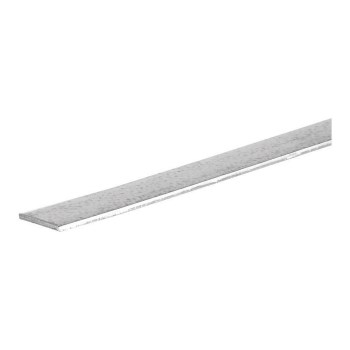 Steelworks Solid Steel Flat, Zinc Plated - 1-1/4" x 72"
