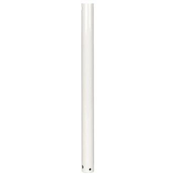 Ceiling Fan Down Rod, Gloss White  Finish ~ 21mm x 48"