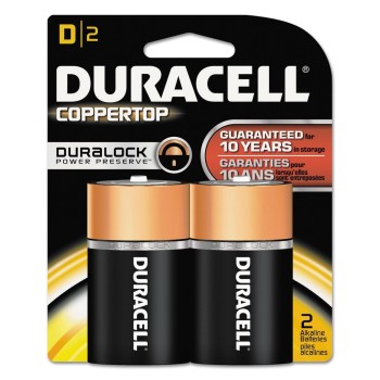 Duracell 10041333090610 CopperTop Alkaline Batteries ~ D Cell 