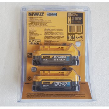 Black & Decker/DeWalt 20V 1.7Ah PowerStack Battery, DCBP034-2, 2pk