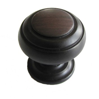 Round Knob, Oil Rub'd Bronze ~ 1-1/4" Diameter