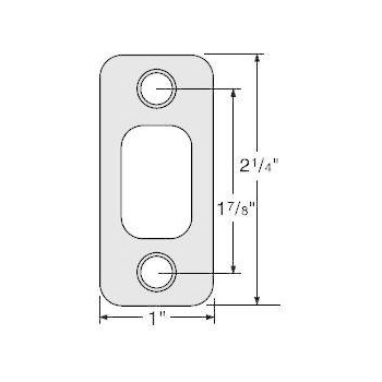 Kwikset 85063-010 85063 15 Rd Cor Deadblt Strike