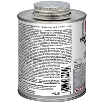 16oz Gy Hd Pvc Cement