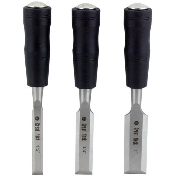 Great Neck 203K Wood Chisel Set, 3 pieces