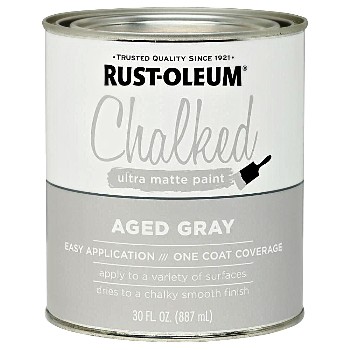  Chalked Ultra Matte Paint, Aged Gray ~ 30 oz