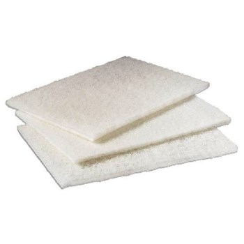 3M 048011074450 Light Duty Cleansing Pads,  White ~  Approx 6" x 9"