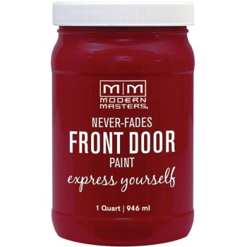 Modern Masters 275268 Express Yourlself Front Door Satin Paint, Passion ~ Quart