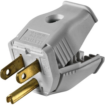 Leviton 002-3W101-WH Clamptite 3-Wire Plug