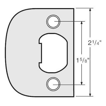 Kwikset 83437-033-690fi Square Corner Strike, Full Lip