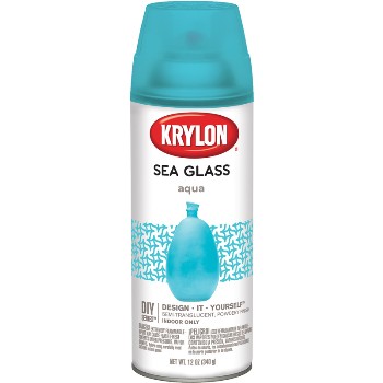 Sea Glass Finish  Paint,  Aqua ~ 12 oz Spray
