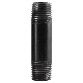 Pipe Nipple, Black Steel - 1/4" x 2"