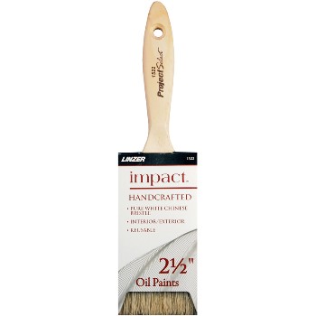 Linzer  1522-2 1/2 1522-2.5in. Wht Bristle Brush