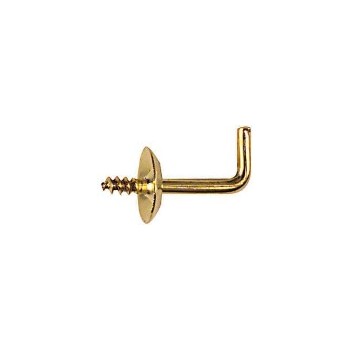 National 119925 Solid Brass Shoulder Hooks, Visual Pack 2025 1/2 inches 