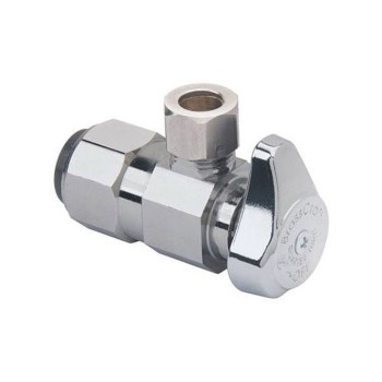 Push Connect Stop Valve - 1/2" x 3/8" OD