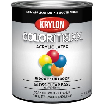 COLORmaxx paint, Clear Base Gloss ~ Qt