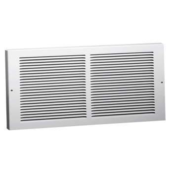 American Metal 375w14x6 Baseboard Grille, White ~ 6" X 14"