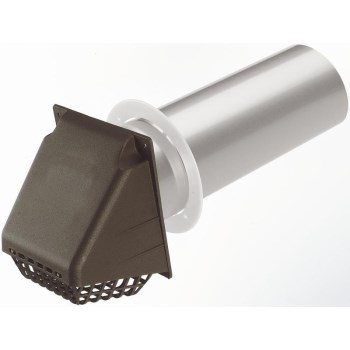 Wide Mouth Vent Hood, Assembled ~ Brown, 4"
