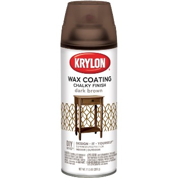 Chalky Finishing Spray Wax,   Dark Brown ~ 11.75 oz Cans