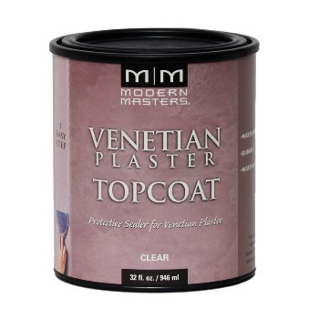 Modern Masters Vp300-32 Venetian Plaster ~ Topcoat Clear Satin ~ One Quart