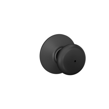 Schlage Plymouth Privacy Knob, Matte Black