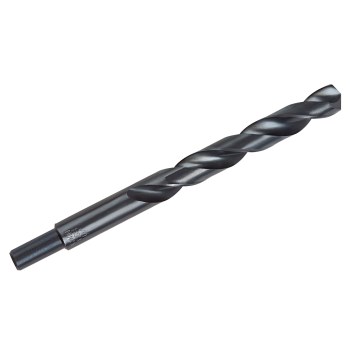 Irwin Black Oxide Drill Bit, Reduced Shank - 1/2"