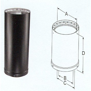 M &amp; G Duravent 6DVL-12 6x12 Clearance Pipe