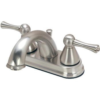 Hardware House  136044 Two Handle Lavatory Faucet Satin Nickel